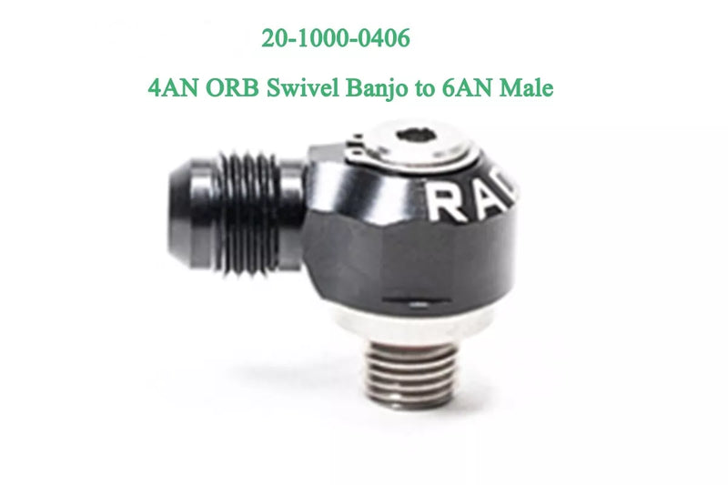 Load image into Gallery viewer, Radium 4AN ORB Swivel Banjo to 6AN Male
