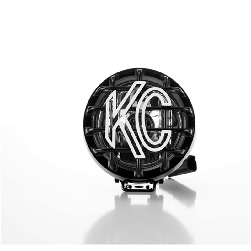 Load image into Gallery viewer, KC HiLiTES Rally 400 4in. Round Halogen Light 55w Spread Beam (Single) - Black
