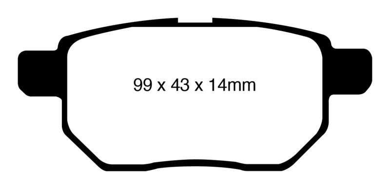 Load image into Gallery viewer, EBC 09-10 Pontiac Vibe 1.8 Yellowstuff Rear Brake Pads
