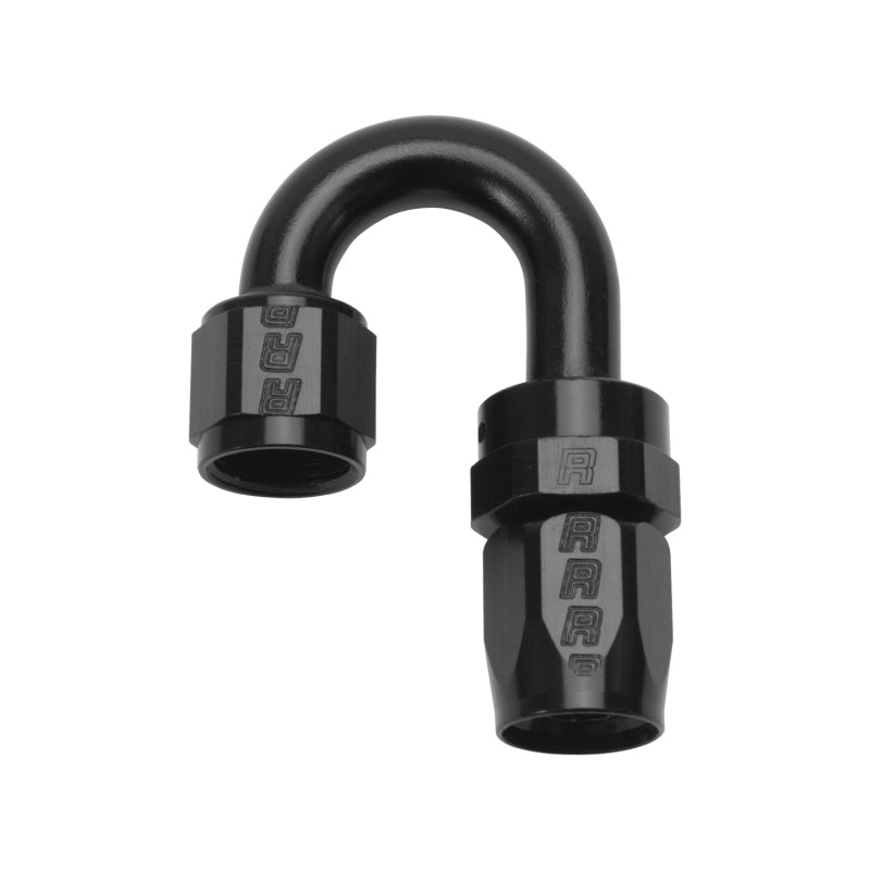 Load image into Gallery viewer, Russell Performance -6 AN Black 180 Degree Full Flow Swivel Hose End
