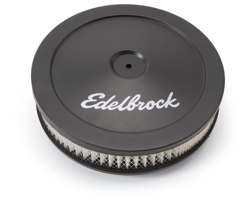 Load image into Gallery viewer, Edelbrock Air Cleaner Pro-Flo Series Round Steel Top Paper Element 10In Dia X 3 5In Black
