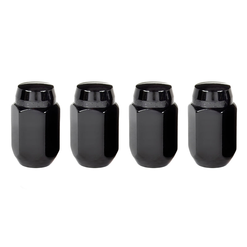 Load image into Gallery viewer, McGard Hex Lug Nut (Cone Seat) M14X1.5 / 22mm Hex / 1.635in. Length (4-Pack) - Black
