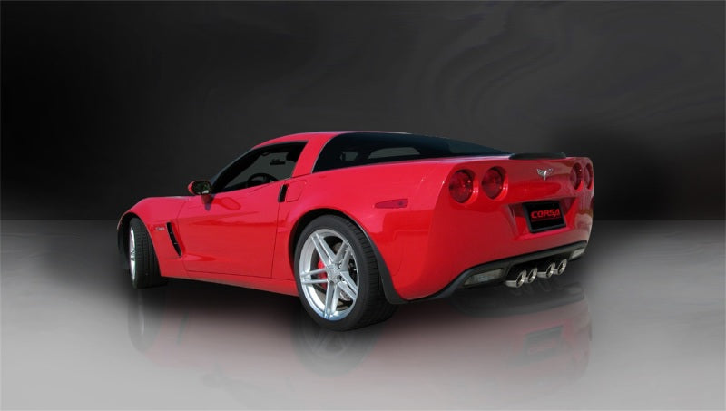 Load image into Gallery viewer, Corsa 06-13 Chevrolet Corvette C6 Z06 7.0L V8 Polished Sport Axle-Back Exhaust
