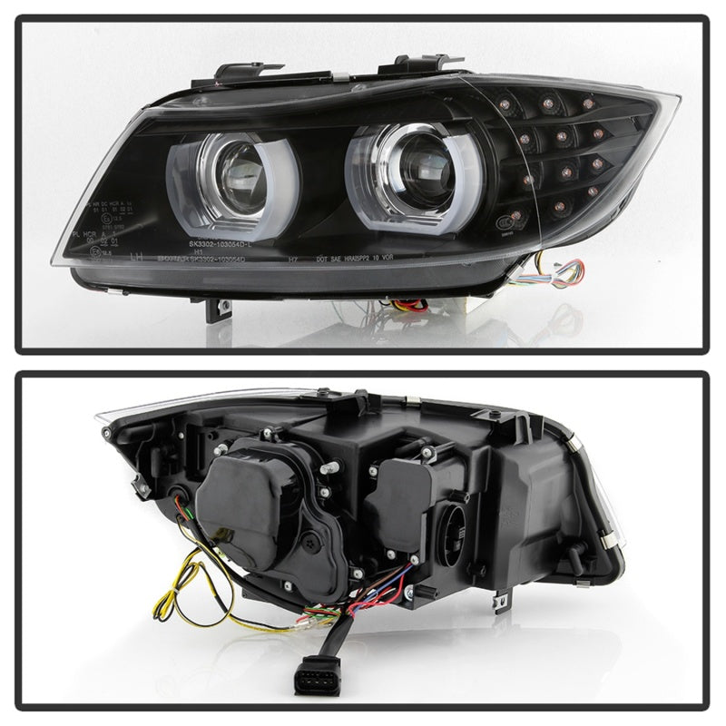 Load image into Gallery viewer, Spyder 09-12 BMW E90 3-Series 4DR HID w/ AFS Only - LED Turn - Black - PRO-YD-BMWE9009-AFSHID-BK
