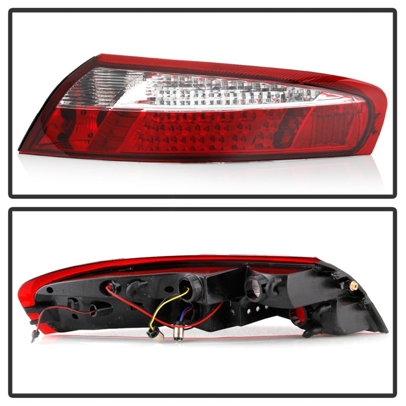 Load image into Gallery viewer, Xtune Porsche 911 996 ( Non 4S. Turbo. GT3 ) 99-04 LED Tail Lights Red Clear ALT-ON-P99699-LED-RC
