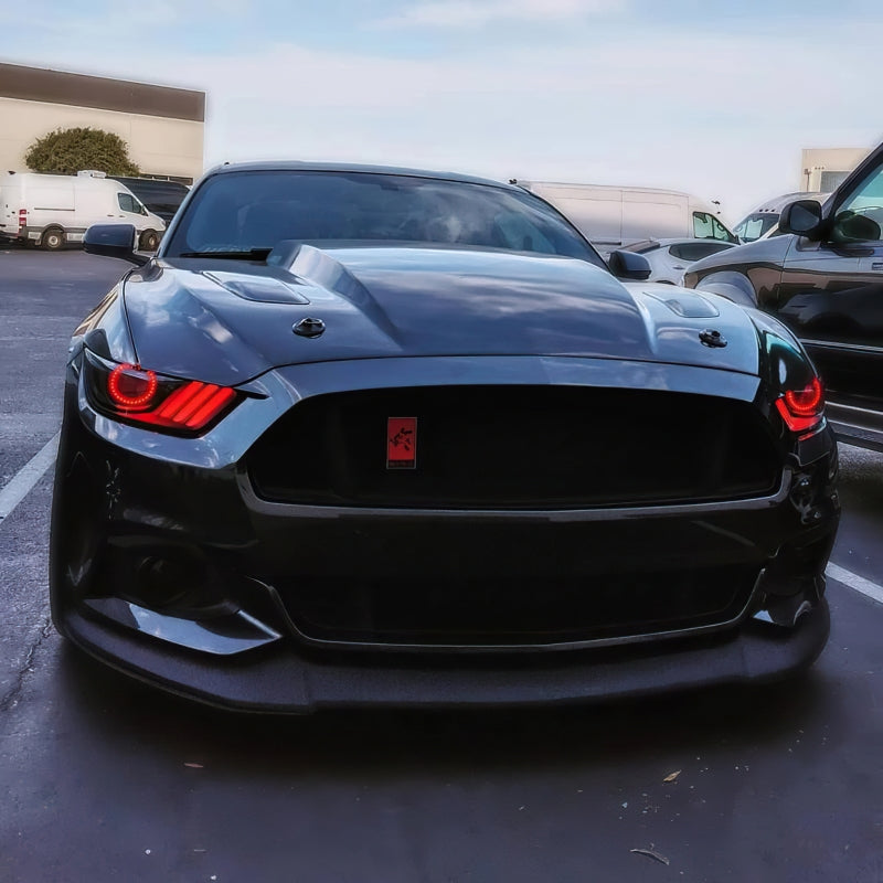 Load image into Gallery viewer, Oracle 15-17 Ford Mustang Dynamic RGB+A Pre-Assembled Headlights - Black Edition - ColorSHIFT
