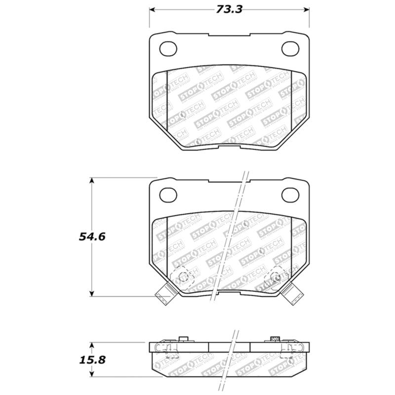 Load image into Gallery viewer, StopTech Performance 06-07 WRX Rear Brake Pads
