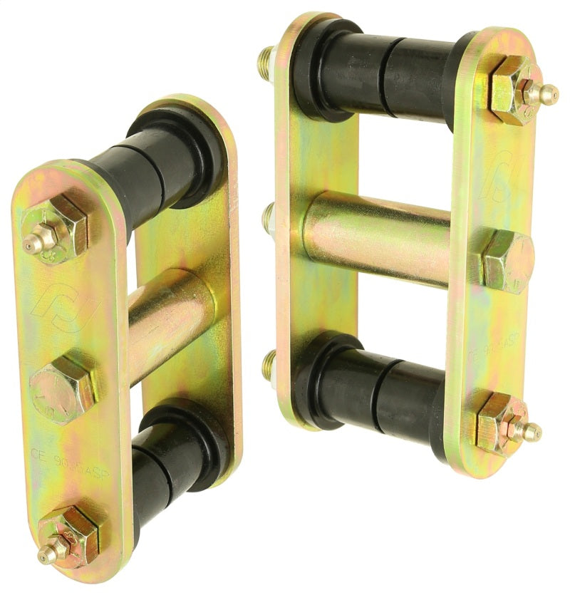 Load image into Gallery viewer, RockJock 76-86 CJ HD Leaf Spring Shackles Front w/ Urethane Bushings HD Greasable Bolts Pair
