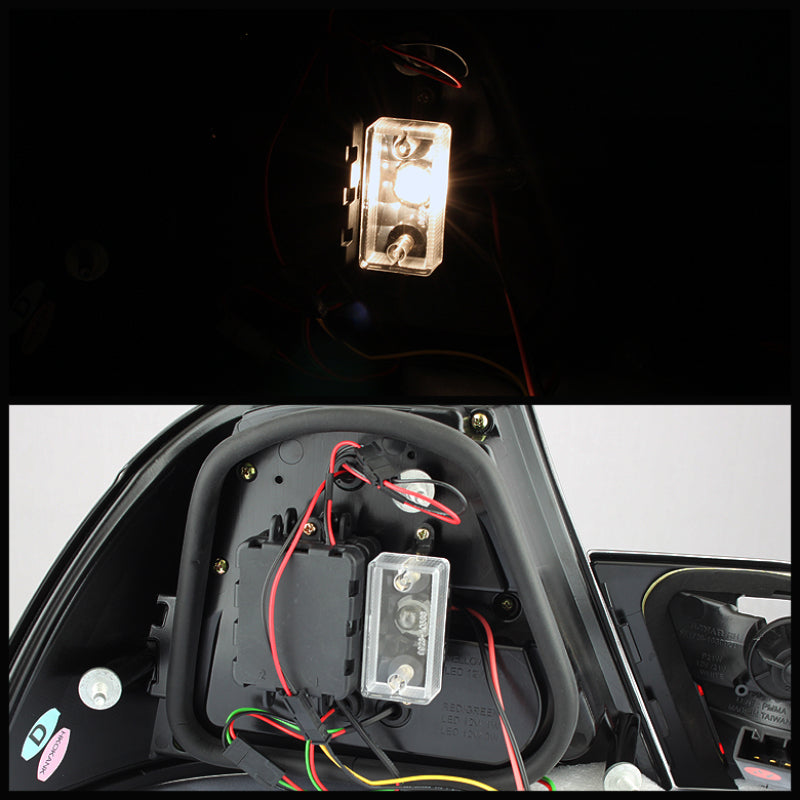 Load image into Gallery viewer, Spyder BMW E46 00-03 2Dr Coupe Light Bar LED Tail Lights Blk ALT-YD-BE4600-LBLED-BK
