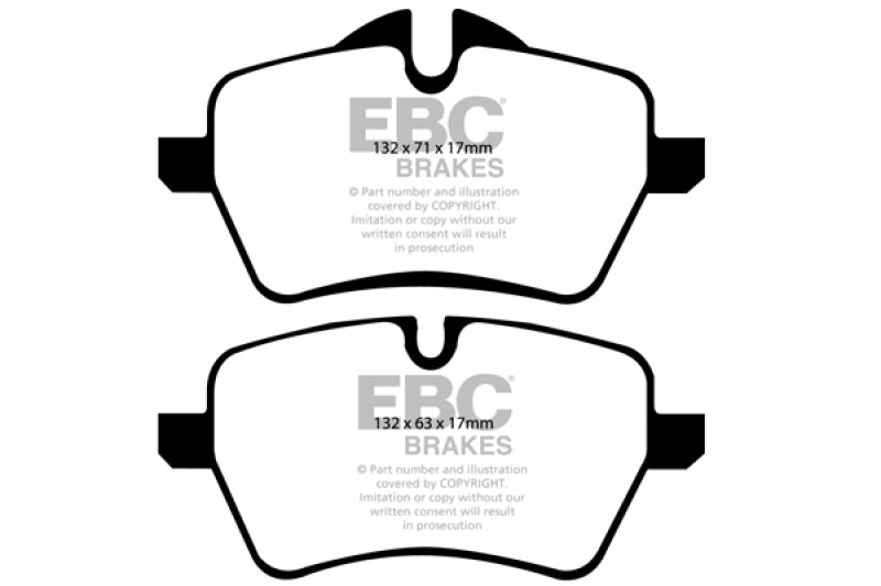 Load image into Gallery viewer, EBC 07-14 Mini Hardtop 1.6 Turbo Cooper S Yellowstuff Front Brake Pads
