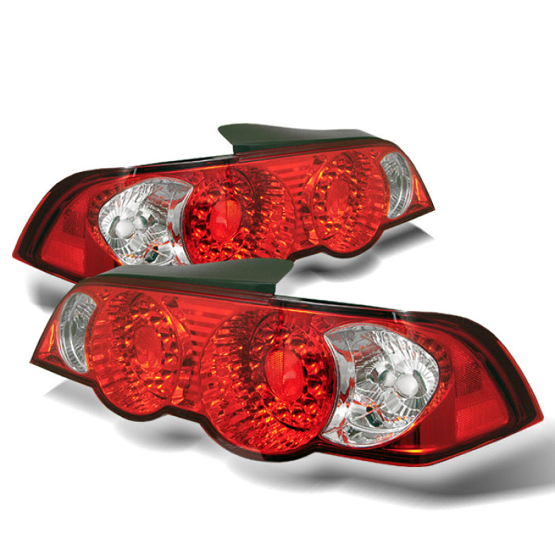 Load image into Gallery viewer, Spyder Acura RSX 02-04 LED Tail Lights Red Clear ALT-YD-ARSX02-LED-RC
