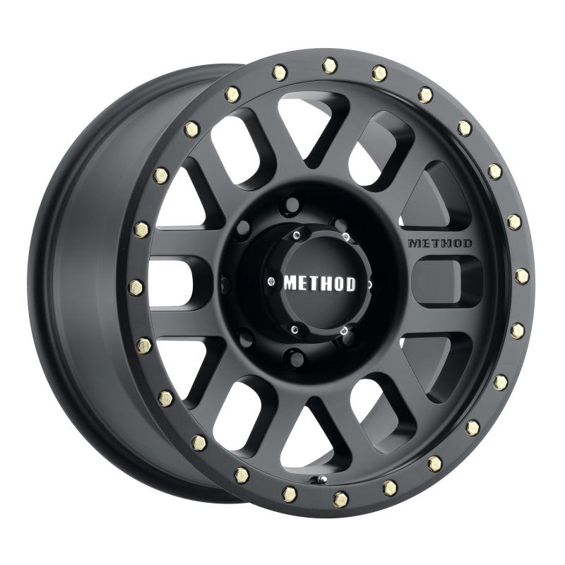 Load image into Gallery viewer, Method MR309 Grid 18x9 +18mm Offset 8x180 130.81mm CB Matte Black Wheel
