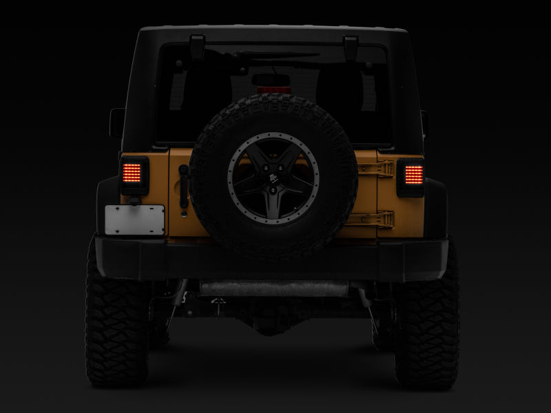 Load image into Gallery viewer, Raxiom 07-18 Jeep Wrangler JK LED Tail Lights- Black Housing (Smoked Lens)

