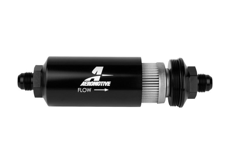 Load image into Gallery viewer, Aeromotive In-Line Filter - (AN -08 Male) 100 Micron Stainless Steel Element
