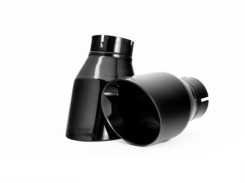 Load image into Gallery viewer, AWE Tuning Audi B9 A4 Touring Edition Exhaust Dual Outlet - Diamond Black Tips (Includes DP)
