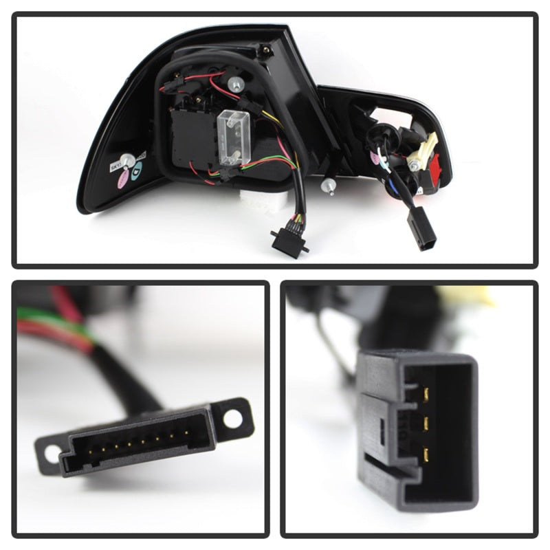 Load image into Gallery viewer, Spyder 04-06 BMW E46 2Dr (Coupe ONLY No Conv.) Lgtbar Styl LED Tail Lghts Blk ALT-YD-BE4604-LBLED-BK
