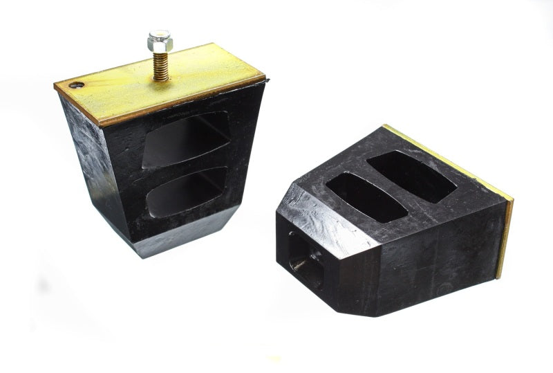 Load image into Gallery viewer, Energy Suspension Universal 4.5in Tall x 4.5in Long x 2.5in Wide Black Bump Stops (2 per set)
