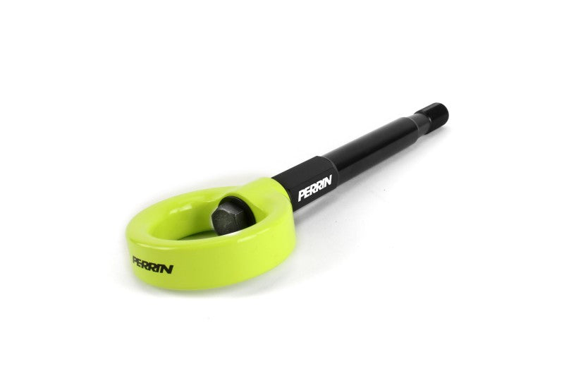 Load image into Gallery viewer, Perrin 2022 Subaru WRX / 18-21 Crosstrek / 14-21 Forester Tow Hook Kit (Front) - Neon Yellow
