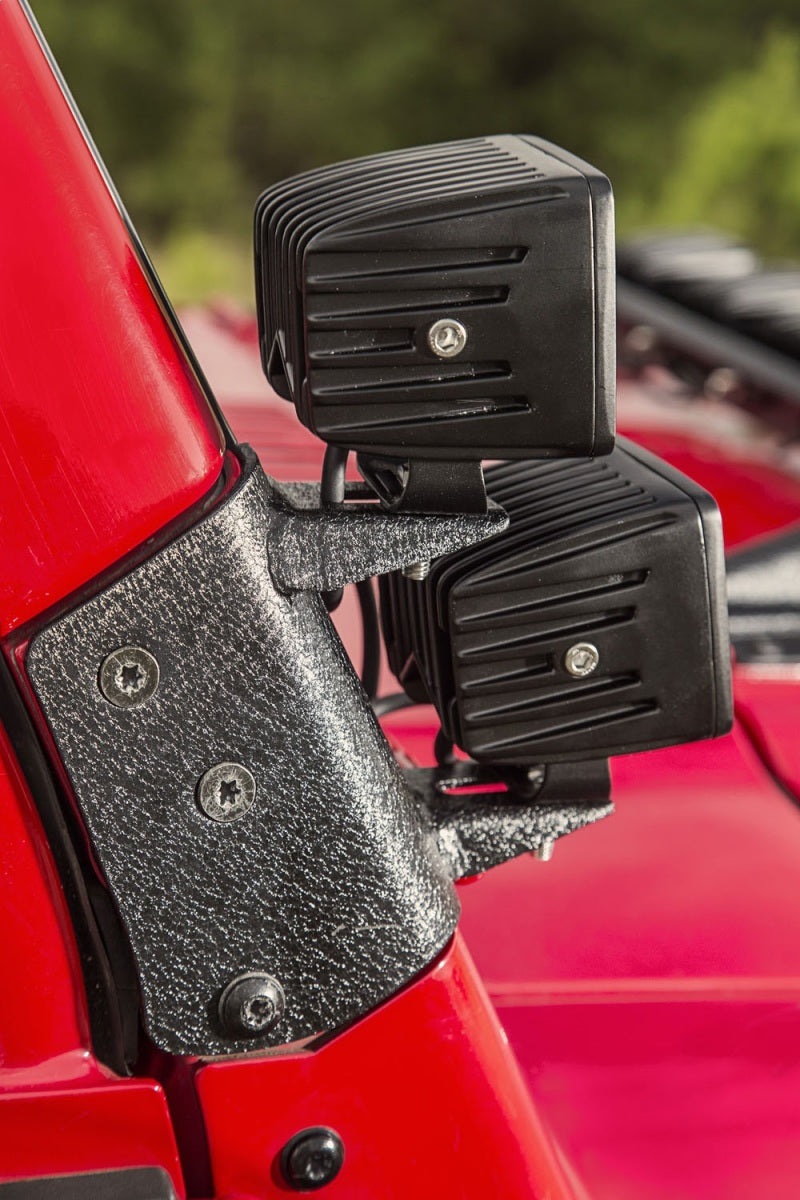 Load image into Gallery viewer, Rugged Ridge 97-06 Jeep Wrangler TJ Textured Black Dual A-Pillar Light Mount
