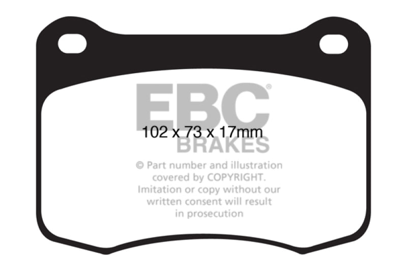 Load image into Gallery viewer, EBC 08+ Lexus IS-F 5.0 Yellowstuff Rear Brake Pads
