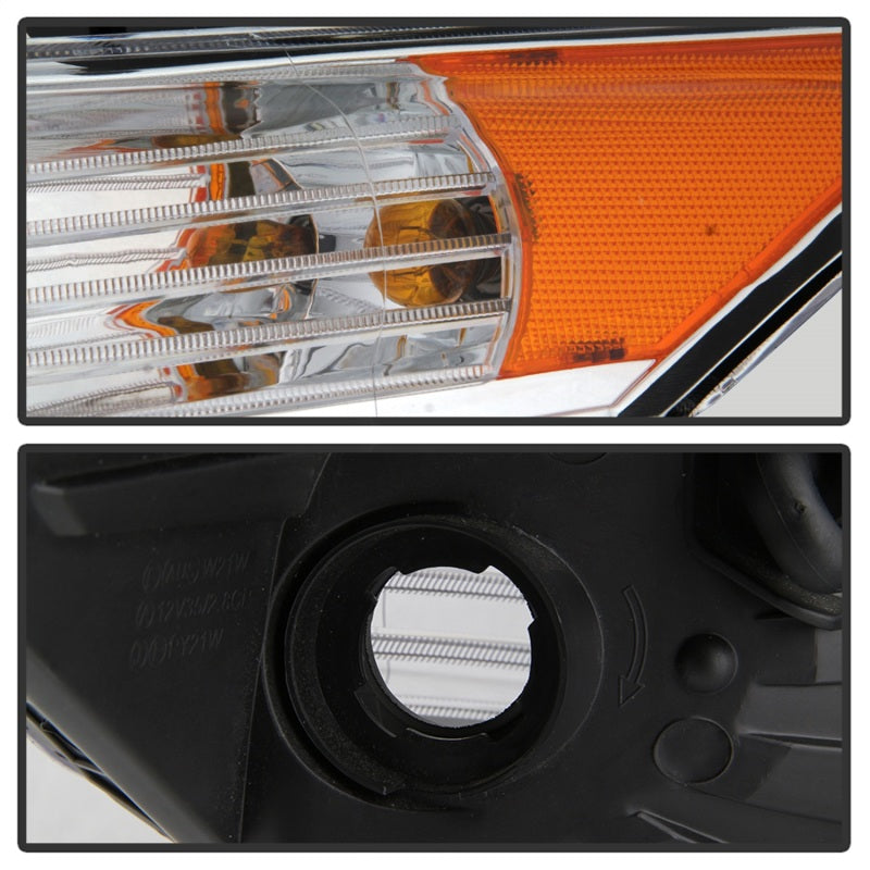 Load image into Gallery viewer, xTune 09-14 Acura TSX Projector Headlights - Light Bar DRL - Chrome (PRO-JH-ATSX09-LB-C)
