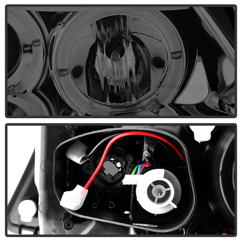 Load image into Gallery viewer, Spyder BMW E90 3-Series 06-08 (4 dr) Proj LED Halo Amber Reflctr Rplc Bulb Smke PRO-YD-BMWE9005-AM-S
