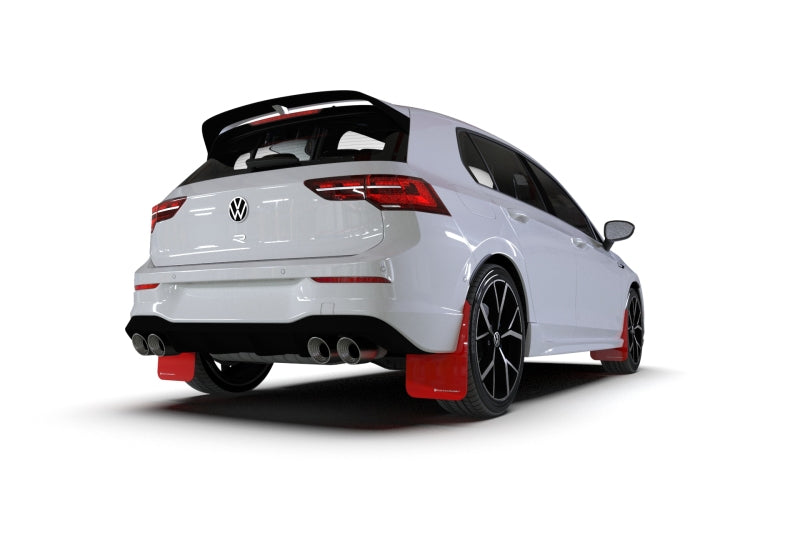 Load image into Gallery viewer, Rally Armor 2022 MK8 Volkswagen Golf GTI/R Black UR Mud Flap w/ Blue Logo
