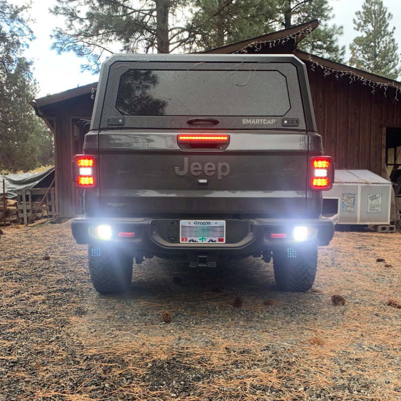 Load image into Gallery viewer, Oracle Rear Bumper LED Reverse Lights for Jeep Gladiator JT w/ Plug &amp; Play Harness - 6000K
