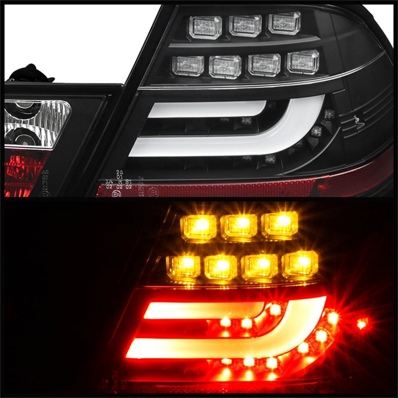 Load image into Gallery viewer, Spyder BMW E46 00-03 2Dr Coupe Light Bar LED Tail Lights Blk ALT-YD-BE4600-LBLED-BK
