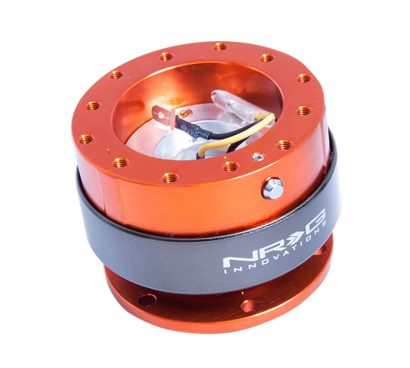 Load image into Gallery viewer, NRG Quick Release Gen 2.0 - Orange Body / Titanium Chrome Ring

