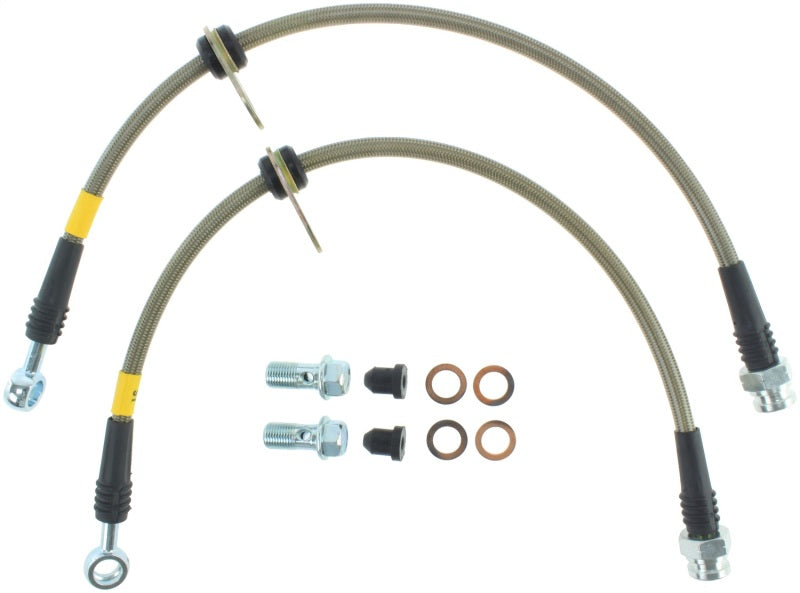 Load image into Gallery viewer, StopTech 06-12 Mitsubishi Eclipse Stainless Steel Rear Brake Lines
