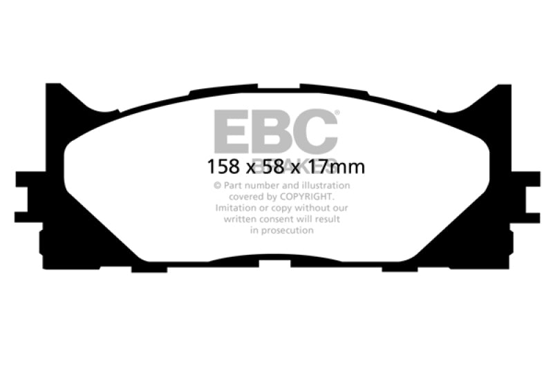 Load image into Gallery viewer, EBC 12-17 Toyota Camry 2.5L Yellowstuff Front Brake Pads
