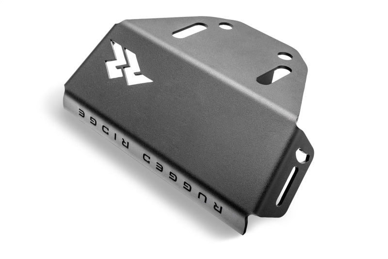 Load image into Gallery viewer, Rugged Ridge 07-23 Jeep Wrangler JK/JKU/JL/JLU &amp; 20-23 Gladiator Hitch Skid Plate 2in. Rec - Tex Blk
