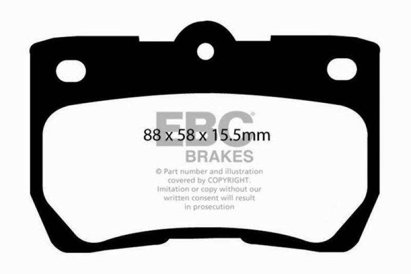 Load image into Gallery viewer, EBC 06-07 Lexus GS300 3.0 Yellowstuff Rear Brake Pads
