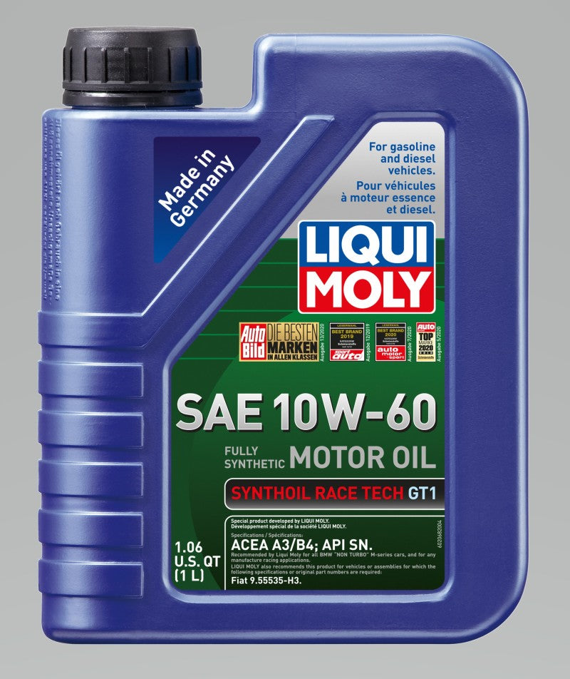 Load image into Gallery viewer, LIQUI MOLY 1L Synthoil Race Tech GT1 Motor Oil 10W60
