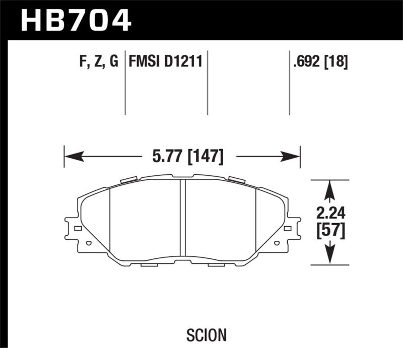 Load image into Gallery viewer, Hawk 06-16 Toyota RAV4 HPS 5.0 Front Brake Pads
