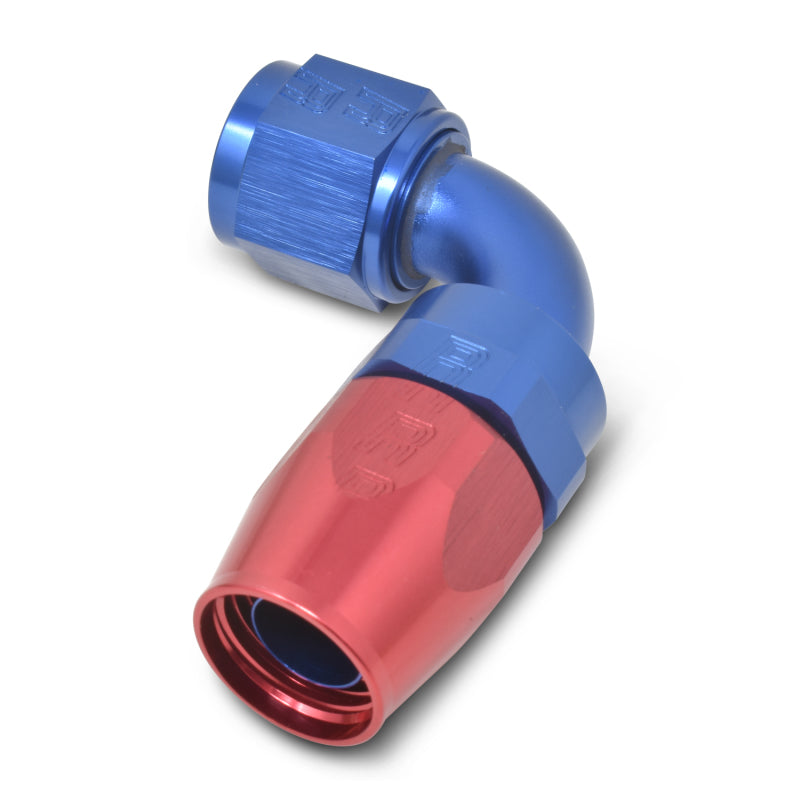 Load image into Gallery viewer, Russell Performance -6 AN Red/Blue 90 Degree Full Flow Hose End
