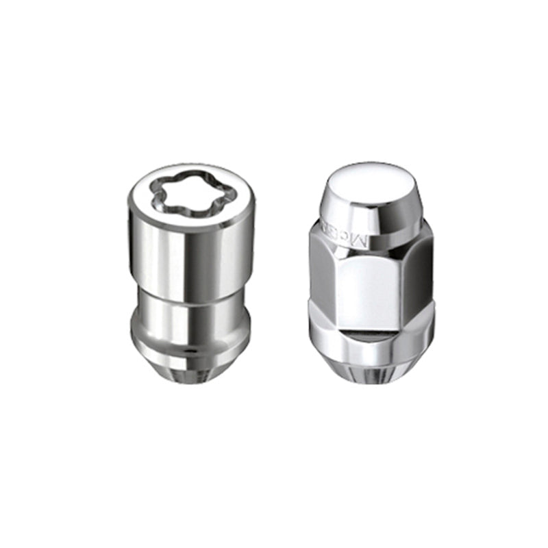 Load image into Gallery viewer, McGard 5 Lug Hex Install Kit w/Locks (Cone Seat Nut / Bulge) M12X1.5 / 3/4 Hex / 1.45in L - Chrome
