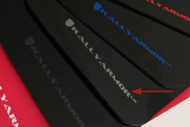 Load image into Gallery viewer, Rally Armor 02-07 Subaru WRX/STI/RS/2.5i (Wagons Req. Mod.) Black UR Mud Flap w/ Silver Logo
