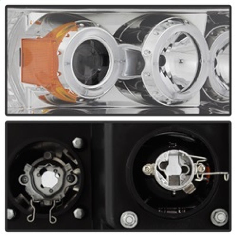 Load image into Gallery viewer, Spyder Dodge Ram 1500 02-05/Ram 2500 03-05 Projector Headlights LED Halo LED Chrm PRO-YD-DR02-HL-C
