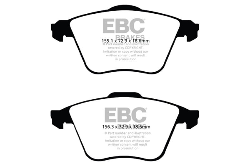 Load image into Gallery viewer, EBC 07-13 Mazda 3 2.3 Turbo Redstuff Front Brake Pads
