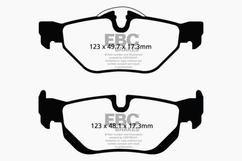 Load image into Gallery viewer, EBC 13+ BMW X1 2.0 Turbo (28i) Redstuff Rear Brake Pads
