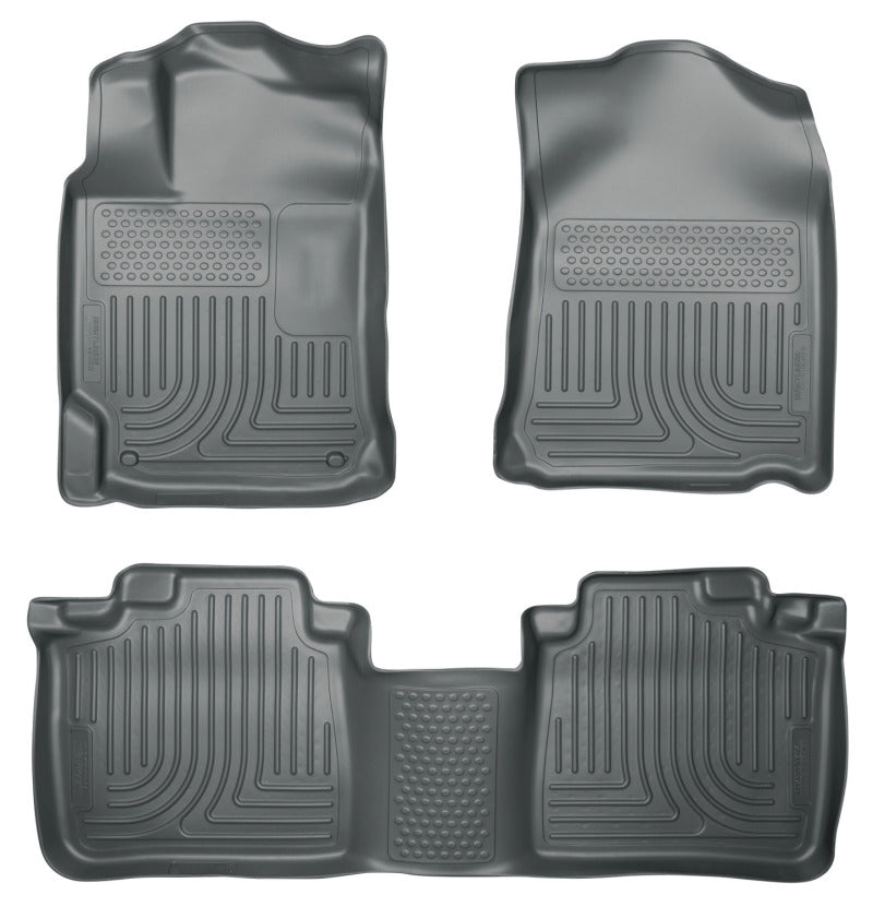 Load image into Gallery viewer, Husky Liners 2012 Toyota Camry WeatherBeater Combo Gray Floor Liners
