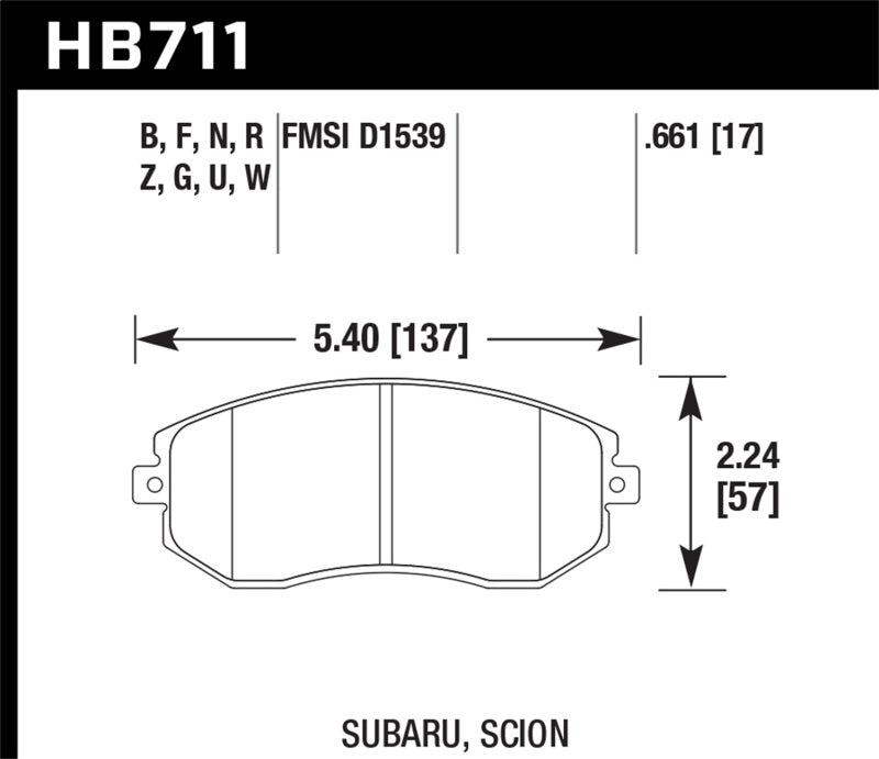 Load image into Gallery viewer, Hawk 13-14 Scion FR-S / 13-14 Subaru BRZ Base 2dr Coupe HPS 5.0 Front Brake Pads
