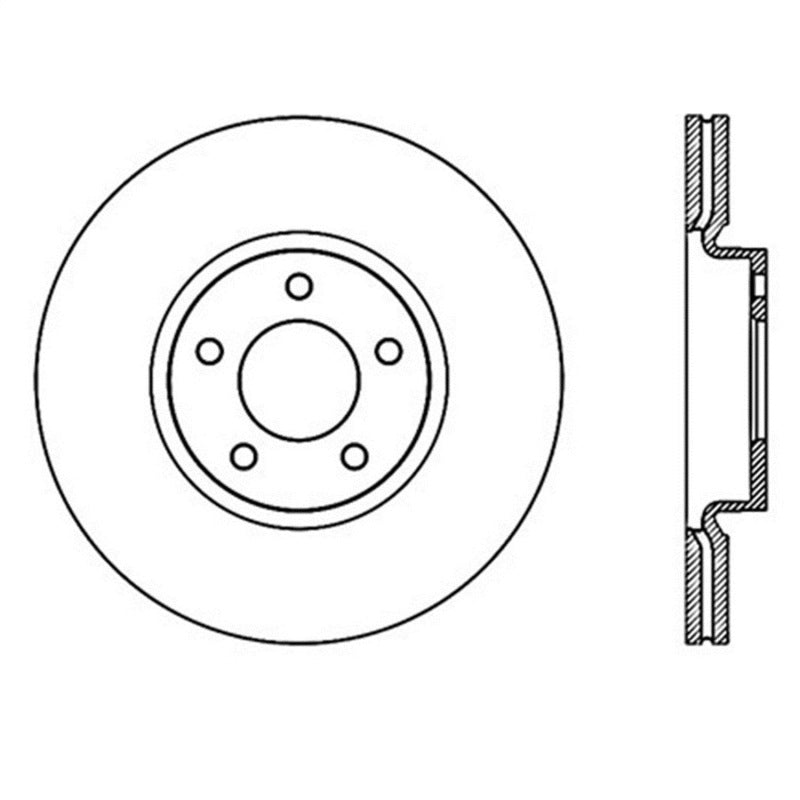 Load image into Gallery viewer, StopTech Power Slot 07-09 Mazdaspeed3 Slotted Right Front Rotor
