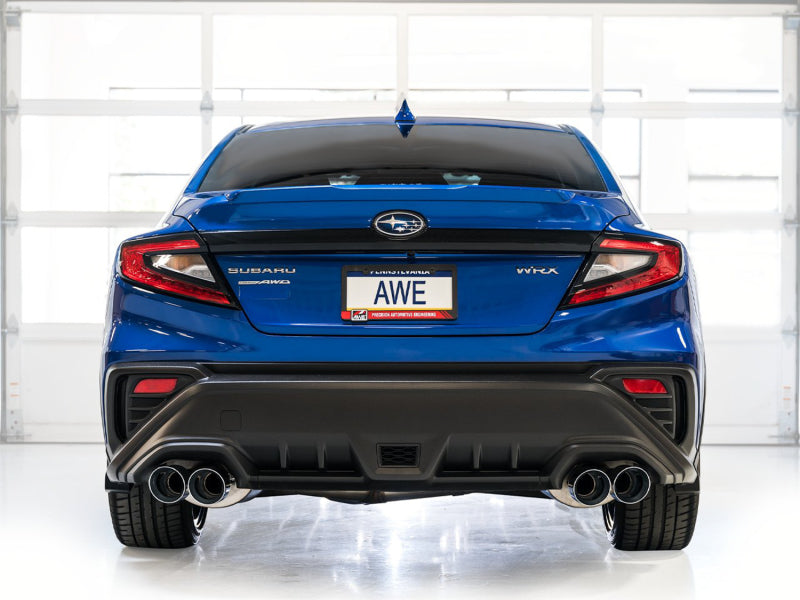 Load image into Gallery viewer, AWE Tuning 2022+ VB Subaru WRX Touring Edition Exhaust - Chrome Silver Tips
