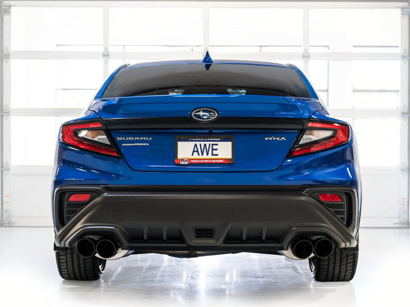 Load image into Gallery viewer, AWE Tuning 2022+ VB Subaru WRX Touring Edition Exhaust - Diamond Black Tips
