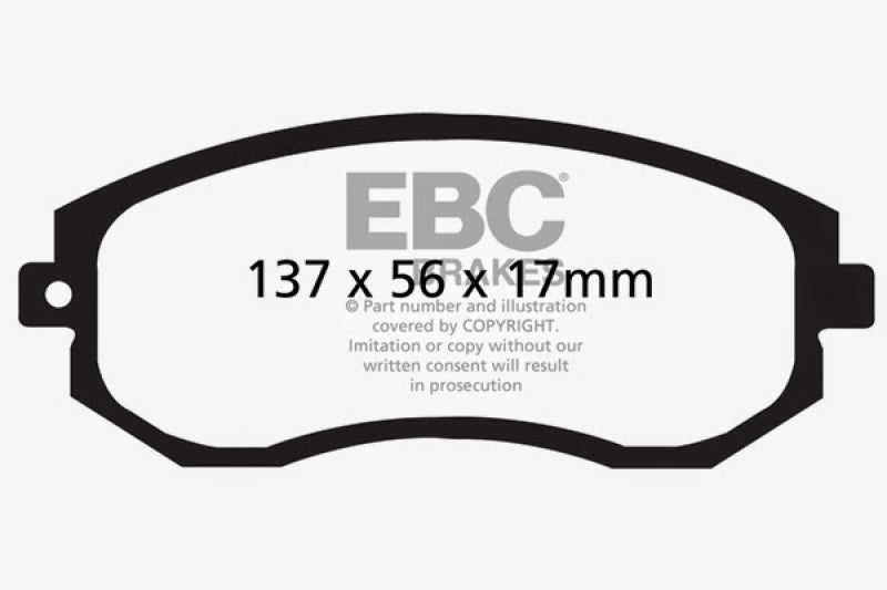 Load image into Gallery viewer, EBC 12+ Scion FR-S 2 Redstuff Front Brake Pads
