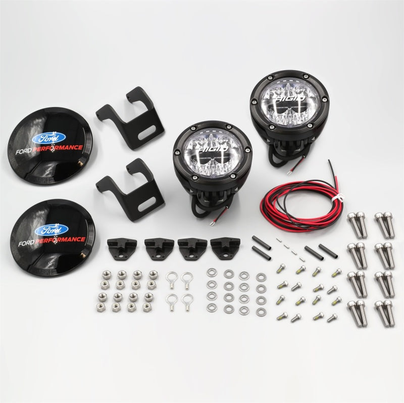 Load image into Gallery viewer, Ford Racing 2021+ Ford Bronco Mirror Mounted 4in Rigid LED Lights Kit
