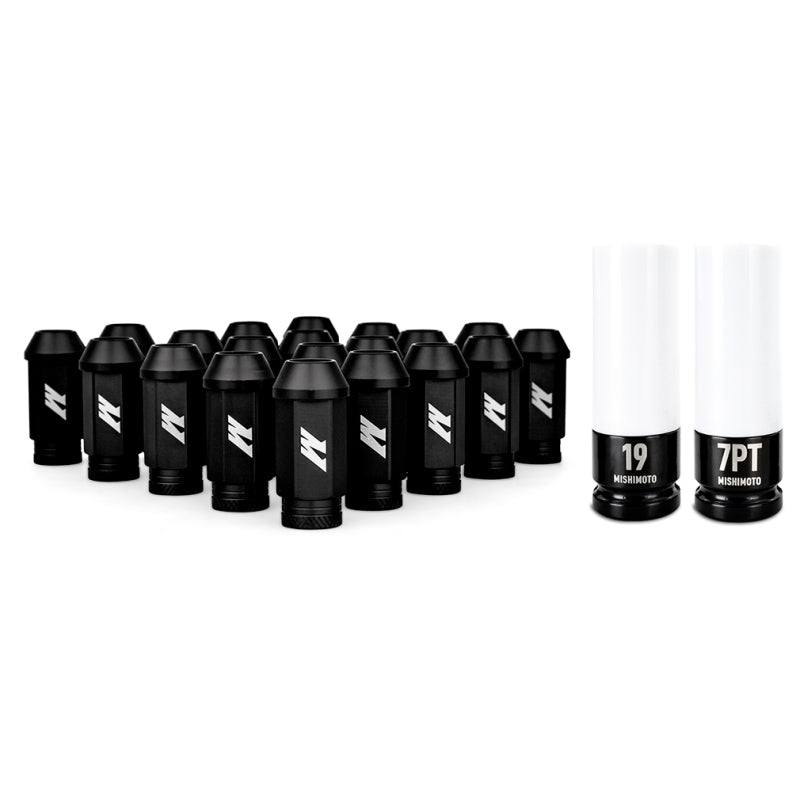 Load image into Gallery viewer, Mishimoto Aluminum Locking Lug Nuts 1/2 X 20 23pc Set Black

